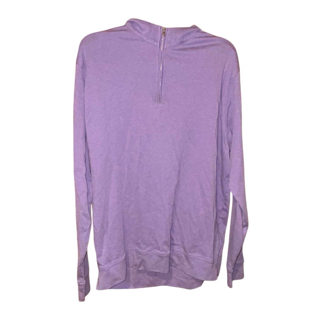 Peter Millar Men’s Purple 1/4 Zip Pullover Sweatshirt Cotton Casual Golf